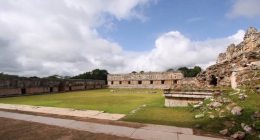 Uxmal, Yucatan, Meksika, Riviera Maya, Quintana Roo kalıntıları
