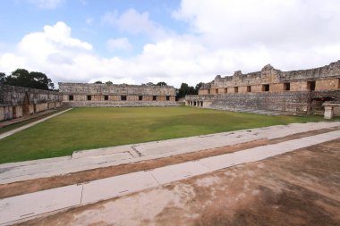 Uxmal, Yucatan, Meksika, Riviera Maya, Quintana Roo kalıntıları