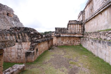 Uxmal, Yucatan, Meksika, Riviera Maya, Quintana Roo kalıntıları