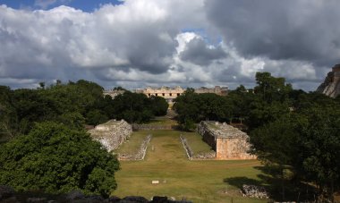 Uxmal, Yucatan, Meksika, Riviera Maya, Quintana Roo kalıntıları