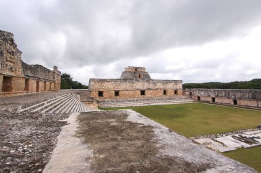 Uxmal, Yucatan, Meksika, Riviera Maya, Quintana Roo kalıntıları