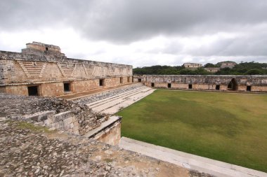 Uxmal, Yucatan, Meksika, Riviera Maya, Quintana Roo kalıntıları