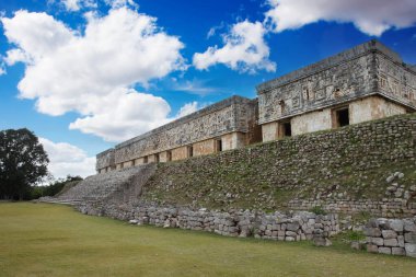 Uxmal, Yucatan, Meksika, Riviera Maya, Quintana Roo kalıntıları