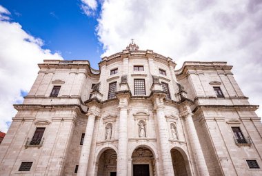 LISBON, PORTUGAL, 15 Mart 2025, Santa Engracia Kilisesi, Ulusal Panteon, Lizbon, Portekiz
