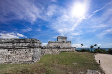 Tulum, Yucatan, Meksika, Riviera Maya, Quintana Roo kalıntıları