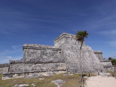 Tulum, Yucatan, Meksika, Riviera Maya, Quintana Roo kalıntıları