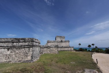 Tulum, Yucatan, Meksika, Riviera Maya, Quintana Roo kalıntıları
