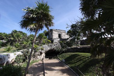 Tulum, Yucatan, Meksika, Riviera Maya, Quintana Roo kalıntıları