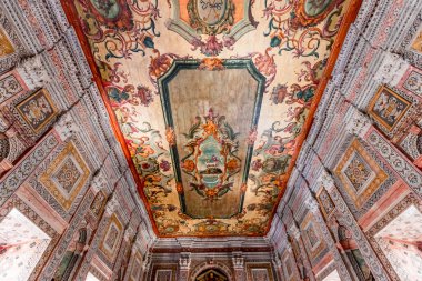 LISBON, PORTUGAL, 15 Mart 2025, Sao Vicente de Fora Manastırı 'nın mimari detayları, Lizbon, Portekiz