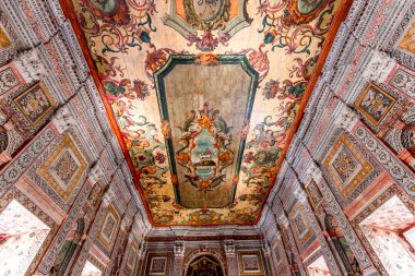 LISBON, PORTUGAL, 15 Mart 2025, Sao Vicente de Fora Manastırı 'nın mimari detayları, Lizbon, Portekiz