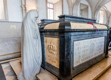 LISBON, PORTUGAL, 15 Mart 2025, Sao Vicente de Fora Manastırı, Lizbon, Portekiz