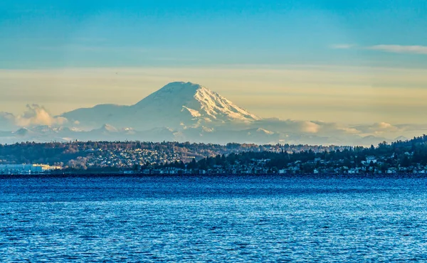 Veiw Mont Rainier Seward Park Seattle Washington — Photo