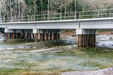 Train trestle at Meadowdale Beach Park in Lynnwood, Washington.
