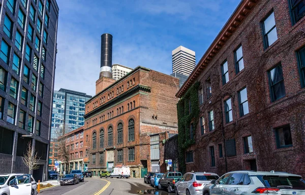 Edificios Históricos Modernos Seattle Washington —  Fotos de Stock