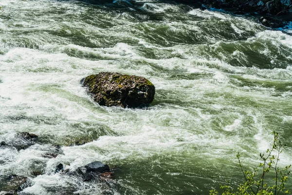 Whitewater Corre Rio Snoqualmie Estado Washington — Fotografia de Stock