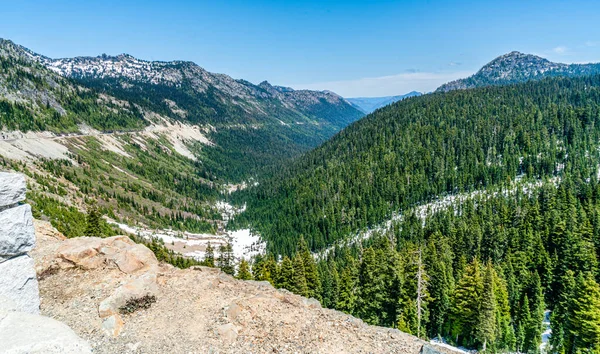 Panoramic View Mountain Road Highway 410 Washington State — Stock Photo, Image