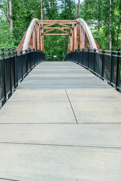 Uma Passarela Para Uma Ponte Pedestre Bothell Washington — Fotografia de Stock