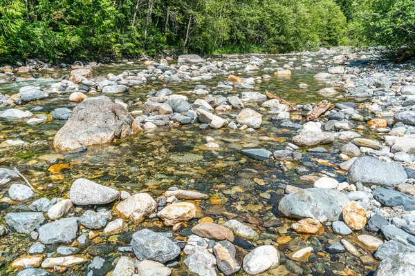 Ein Blick Auf Klares Wasser Denny Creek Bundesstaat Washington — Stockfoto