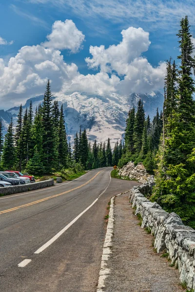 Viewpoint Road Way Mount Rainier Washington State — Stock Photo, Image