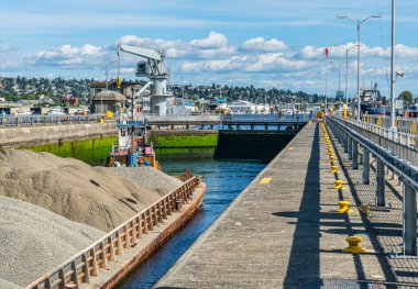 Ballard, Washington 'daki Ballard Kilitleri manzarası.
