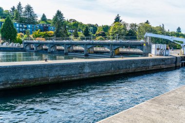 Ballard, Washington 'daki Ballard Kilitleri manzarası.