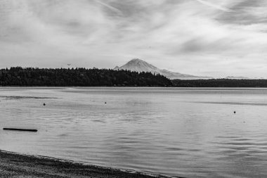 Mount Rainier Burien, Washington bir görünümünü.