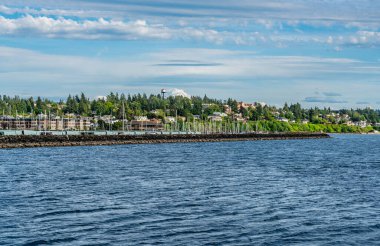 Des Moines, Washington 'daki marina manzarası..