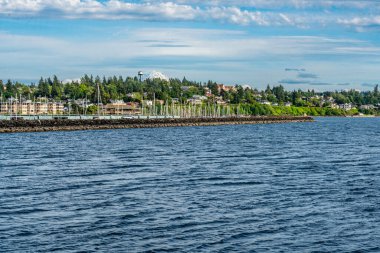 Des Moines, Washington 'daki marina manzarası..