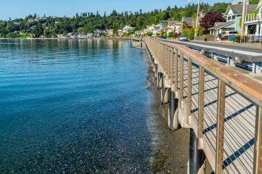 Washington 'da Redondo Sahili' nde bir sahil manzarası..
