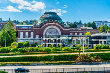 Historic Union Station which is now a courthouse in Tacoma, Washington. clipart