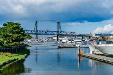 Tacoma, Washington 'daki Murray Morgan brdige manzarası..