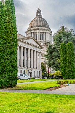 Olympia 'daki Washington State' in başkentinde bir bina..