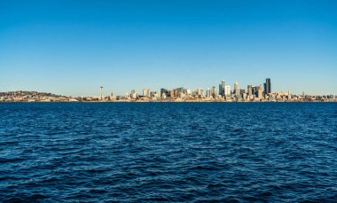 Seattle, Washington 'ın ufuk çizgisi.