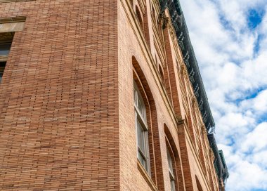 Tacoma, Washington 'daki Old City Hall' un detaylı bir görüntüsü..