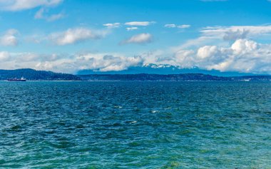 Batı Seattle, Washington 'dan Puget Sound manzarası.