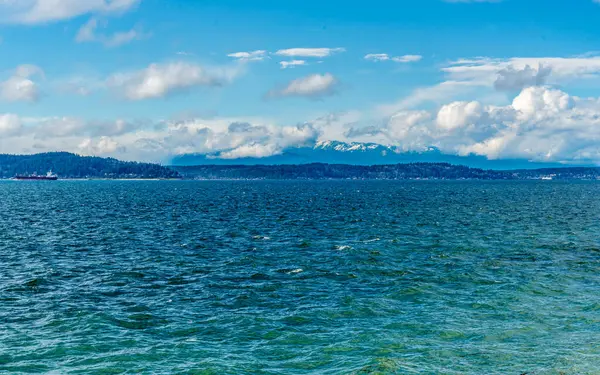 Batı Seattle, Washington 'dan Puget Sound manzarası.