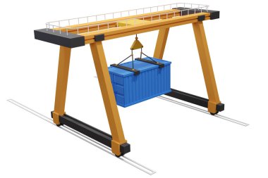 Konteynırlı Gantry Crane - 3 boyutlu görüntüleme