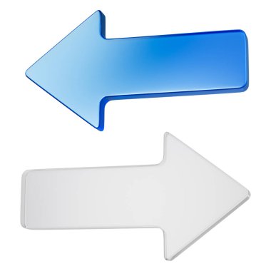 Mavi ve Beyaz Yönlü Oklar