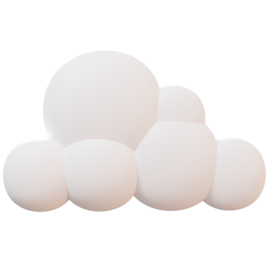 3D Biçimli 3D Bulut İllüstrasyonu - iklim, hava