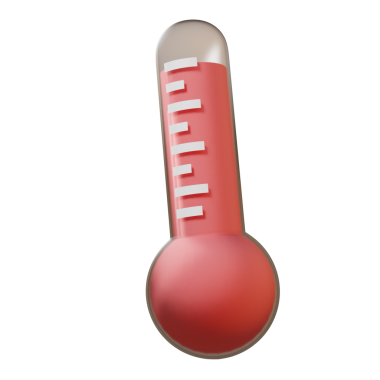 3D termometre, yüksek sıcaklık, sıcak hava - iklim, hava
