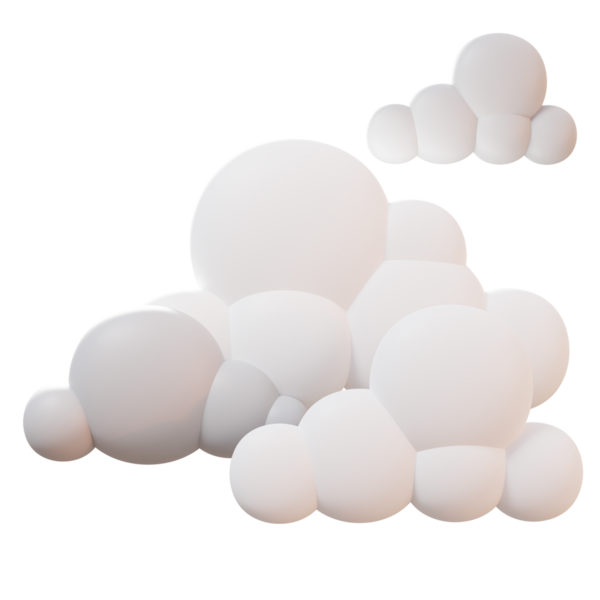 3D Soyut Bulut Şekli - iklim, hava durumu