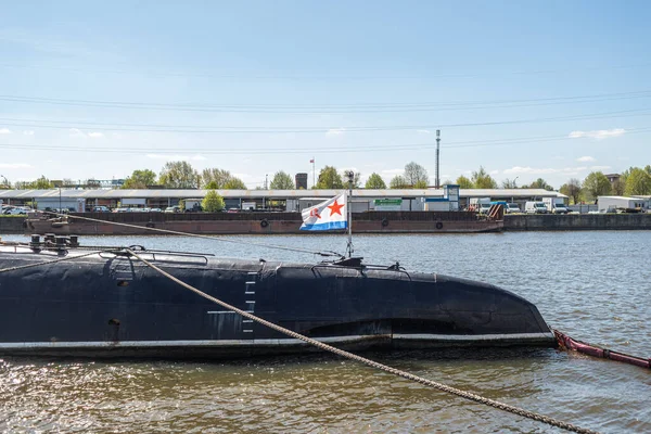 Старая Подводная Лодка Пирсе Калининградском Музее Россия Мая 2023 Года — стоковое фото