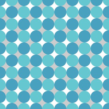 Geometrik dikişsiz basit desen. Geometrik şekillerin bir düzeni. Mavi tonda basit şekiller