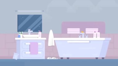 Simple Bathroom Animation 2d