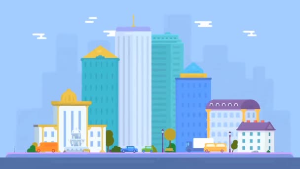 Simple Office Building Animation – Stock-video