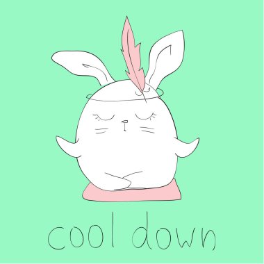 Etiket için sevimli hayvan tasviri