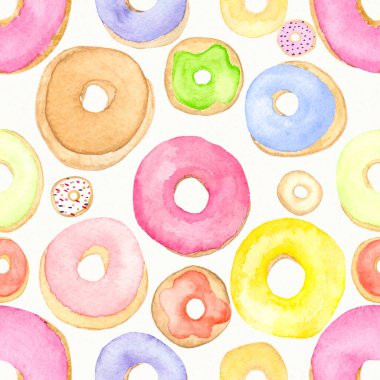 İllüstrasyon desenli tatlı çörekler estetik 6