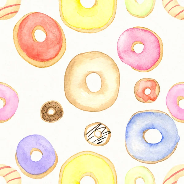 Illustratie Patroon Zoete Donuts Esthetische — Stockfoto