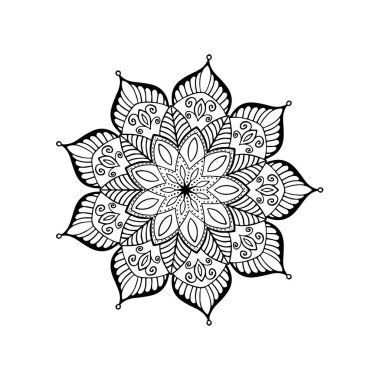 Dekorasyon mandala deseni soyut çiçek deseni 10