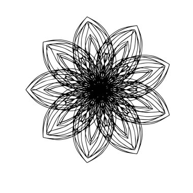 Dekorasyon mandala deseni soyut çiçek deseni 2